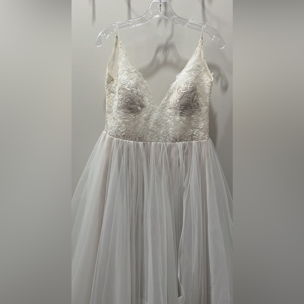 By Watters Ivory Tulle Dress